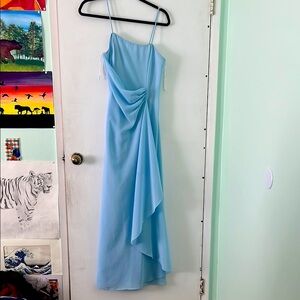 Elegant Blue Women's Dress